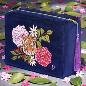 Embroidered Velvet Belongings Case by powder UK
New With Tags